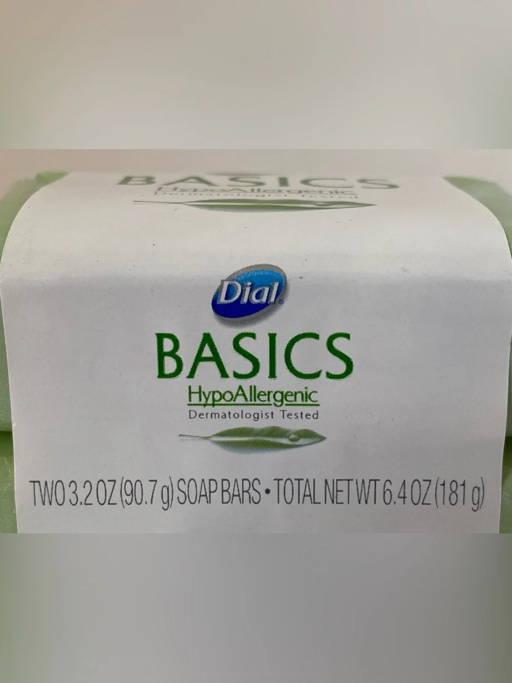 Dial Basics Hypoallergenic Bar Soap, 3.2 oz - 2 Pack NEW Discontinued